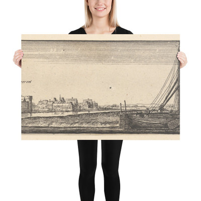 Ruhrort - Wenceslaus Hollar - 1642–44 - Photo Paper Poster Museum quality 7724877