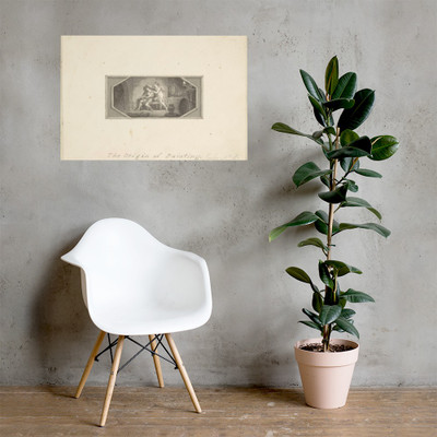 The Origin of Painting - Edward Francis Burney - 1790–1800 - Photo Paper Poster Museum quality 7744364