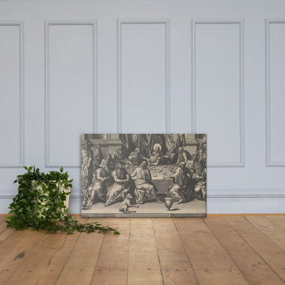 The Last Supper - Giorgio Ghisi - 1551 - Canvas Museum quality 7719748