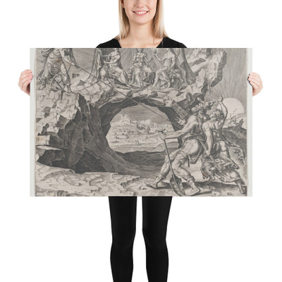 The Diligent Worker Aspiring to the Righteousness of the Lord, from The Reward of Labour and Diligence, plate 3 - Philips Galle - 1572 - Photo Paper Poster Museum quality 7742497