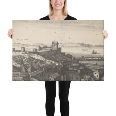 The lower inner part of Tangier - Wenceslaus Hollar - 1673 - Canvas Museum quality 7738809