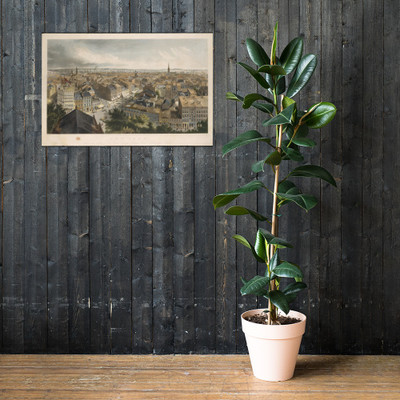 New York from the Steeple of St. Paul's Church, Looking East, South, and West - Henry A. Papprill - 1849 - Paper Poster Museum quality 7746443