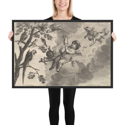 Air (The Four Elements) - Wenceslaus Hollar - 1647 - Matte Paper Framed Poster Museum quality 7742109