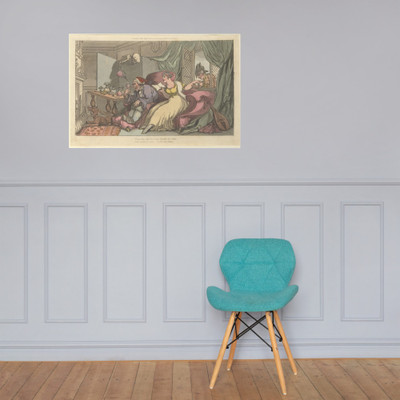 The Honey Moon (The English Dance of Death, plate 13) - Thomas Rowlandson - August 1, 1814 - Photo Paper Poster Museum quality 7742358