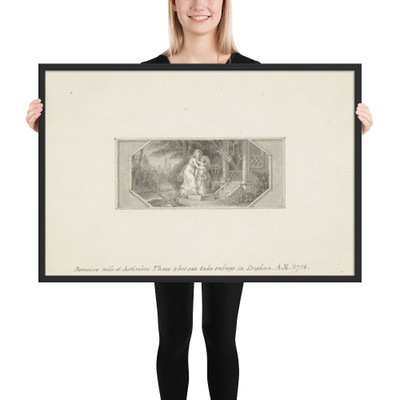 Berenice, wife of Antiochus Theos, and her son take refuge in Daphne - Edward Francis Burney - 1790–1800 - Matte Paper Framed Poster Museum quality 7744437