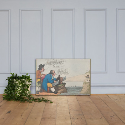 Experiments at Dover or Master Charley's Magic Lanthorn - Thomas Rowlandson - July 21, 1806 - Canvas Museum quality 7746624