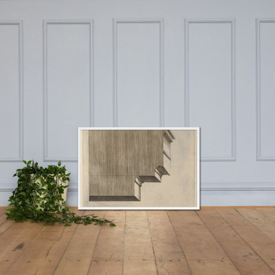Doric entablature - Master G.A. - ca. 1535 - Photo Paper Framed Poster Museum quality 7723817