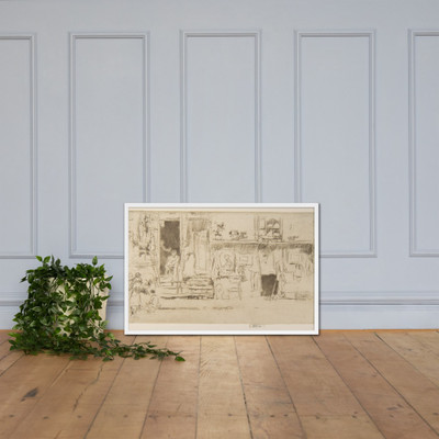 Old-Clothes Shop, No. 2 (Rag Shop) - James McNeill Whistler - [1884–86] - Matte Paper Framed Poster Museum quality 7738562
