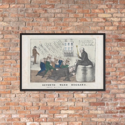 Seventh Ward Beggars - Henry R. Robinson - 1839 - Photo Paper Framed Poster Museum quality 7738487