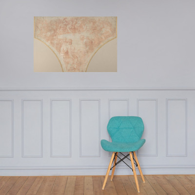 Apple of Discord Thrown by Eris at the Marriage of Peleus and Thetis: Study for Fresco in the Hall of Henri II at Fountainebleau - Francesco Primaticcio - 1504–70 - Paper Poster Museum quality 7745159