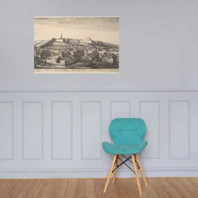 Prospect of the inner part of Tangier - Wenceslaus Hollar - ca. 1670 - Photo Paper Poster Museum quality 7738822