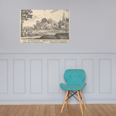 April - Wenceslaus Hollar - 1628–29 - Photo Paper Poster Museum quality 7738697