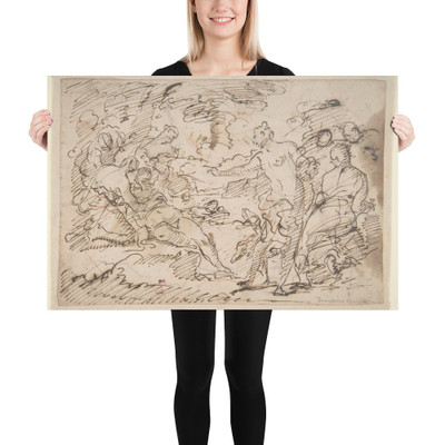 The Pregnancy of Callisto Discovered by Diana - Antonio Molinari - 1612–66 - Paper Poster Museum quality 7744660