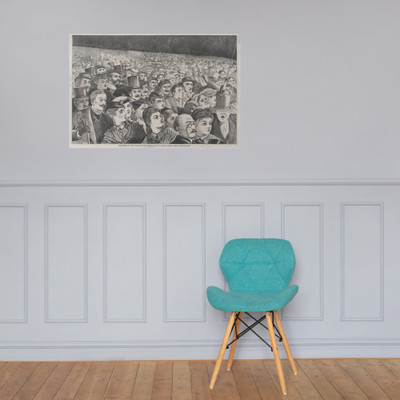 Fire-Works on the Night of the Fourth of July (Harper's Weekly, Vol. XII) - Winslow Homer - July 11, 1868 - Paper Poster Museum quality 7743316