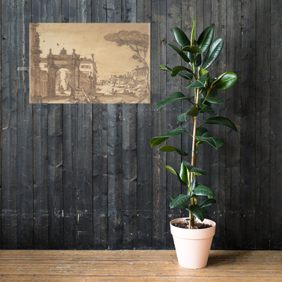 Venetian scene - Anonymous, Italian, first half of the 18th century - 18th century - Photo Paper Poster Museum quality 7742833