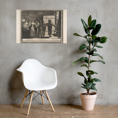 The Bride Taken Home - Abraham Bosse - 1633 - Photo Paper Poster Museum quality 7794145