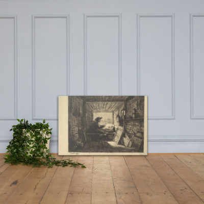 The Boat Studio, from series Voyage en Bateau, 1862 - Charles-François Daubigny - 1861 - Canvas Museum quality 7799459