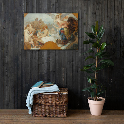 Minerva Combating Brute Force - Isidore Pils - 19th century - Canvas Museum quality 7794981