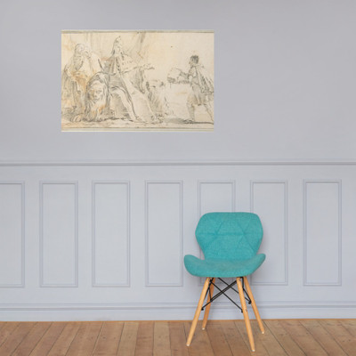 Illustration for a Book:  Allegory of Venice - Giovanni Battista Tiepolo - 1696–1770 - Paper Poster Museum quality 7799383