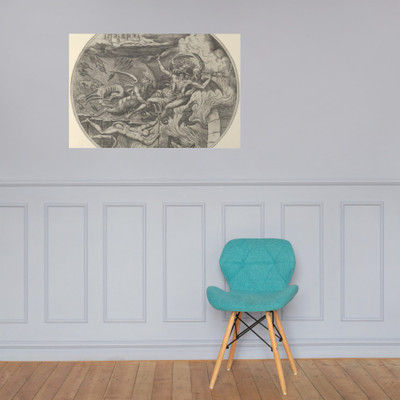 Envy, from the 'Seven Deadly Sins' - Léon Davent - ca. 1550–55 - Photo Paper Poster Museum quality 7798209