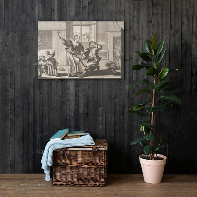 Husband-Beater - Abraham Bosse - ca. 1633 - Canvas Museum quality 7794151