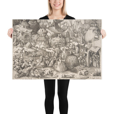 Pride (Superbia), from the series The Seven Deadly Sins - Pieter van der Heyden - 1558 - Photo Paper Poster Museum quality 7796285