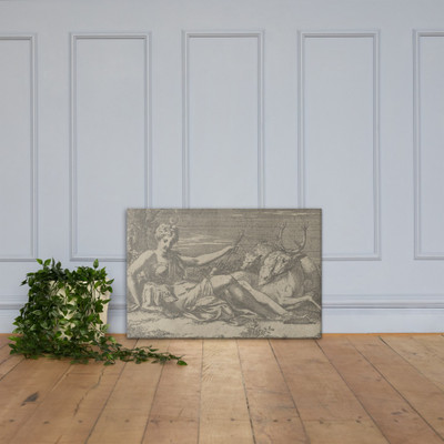 Diana Resting - Léon Davent - ca. 1542–45 - Canvas Museum quality 7799562