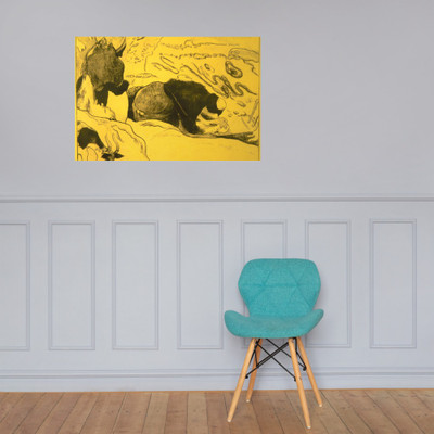 Washerwomen, from the Volpini Suite: Dessins lithographiques - Paul Gauguin - 1889 - Photo Paper Poster Museum quality 7797926