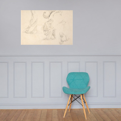 Figure Studies - Alphonse-Henri Périn - 1810–74 - Photo Paper Poster Museum quality 7796985