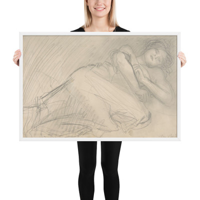 The Abandoned - Auguste Rodin - 1898–1907 - Matte Paper Framed Poster Museum quality 7798594