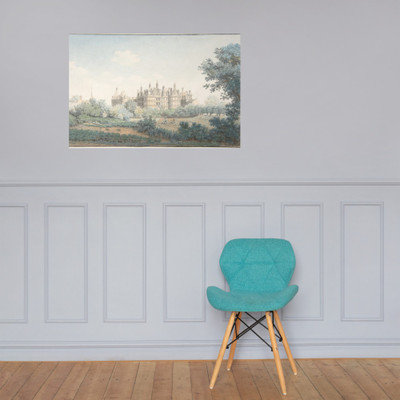 The Château of Chambord Seen from the Southwest - Simon Mathurin Lantara - 18th century - Paper Poster Museum quality 7798319