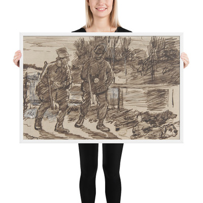 Anticipation (for Punch, or the London Charivari, October 23, 1876) - Charles Samuel Keene - 1876 - Matte Paper Framed Poster Museum quality 7794917