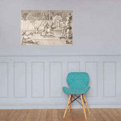 Scene of Contemporary Life: The Acrobats - Giovanni Domenico Tiepolo - 1727–1804 - Paper Poster Museum quality 7794980