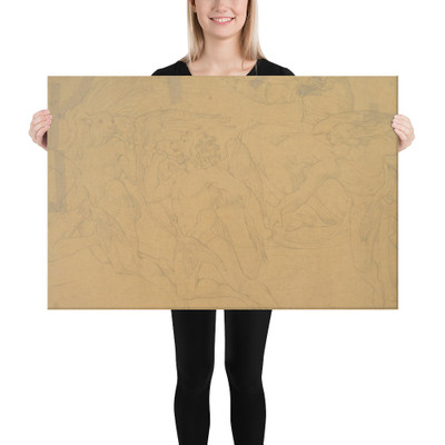 The Vision of Ezekiel - Bonaventura Genelli - early 19th–mid 19th century - Canvas Museum quality 7799687