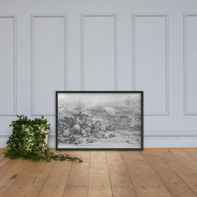 Battle of the Pyramids, July 21, 1798 - François André Vincent - ca. 1800 - Matte Paper Framed Poster Museum quality 7794728