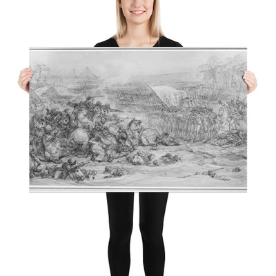 Battle of the Pyramids, July 21, 1798 - François André Vincent - ca. 1800 - Paper Poster Museum quality 7794719