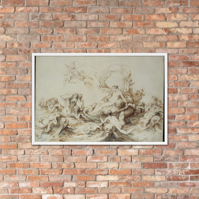 The Triumph of Venus - André Lebrun - n.d. - Matte Paper Framed Poster Museum quality 7798294