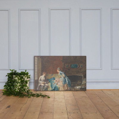 The First Babe - Jean-Georges Vibert - 1872 - Canvas Museum quality 7794744