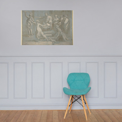 The Judgment of Solomon, after Raphael - Biagio Pupini - 1511–51 - Paper Poster Museum quality 7796759