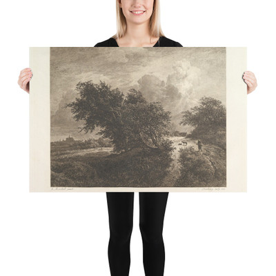 Le Buisson - Charles-François Daubigny - 1855 - Paper Poster Museum quality 7799512