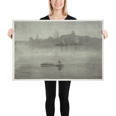 Nocturne (Nocturne: The Thames at Battersea) - James McNeill Whistler - 1878 - Paper Poster Museum quality 7798070