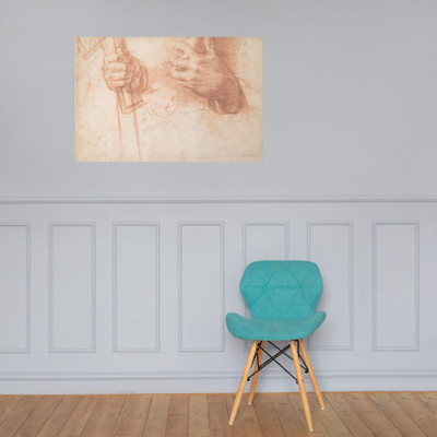 Studies of Hands - Andrea del Sarto (Andrea d'Agnolo) - ca. 1517 - Paper Poster Museum quality 7797125