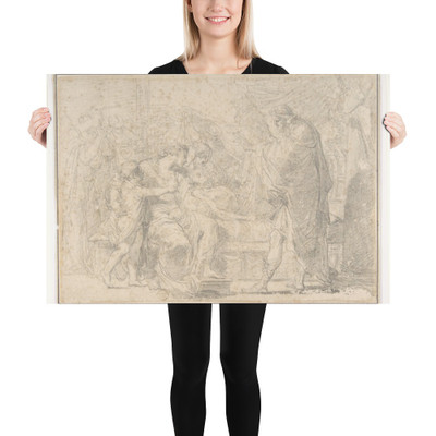 The Royal Family of Troy Mourning the Death of Hector - Gaetano Gandolfi - 1734–1802 - Photo Paper Poster Museum quality 7796039