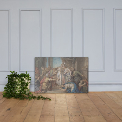 Joseph Recognized by his Brothers - Charles Antoine Coypel - 18th century - Canvas Museum quality 7795403