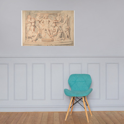 Apollo Bathing, Attended by the Nymphs of Thetis - Charles Le Brun - 17th century - Photo Paper Poster Museum quality 7798302