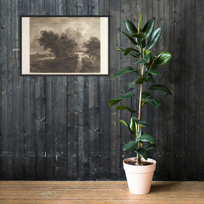 Le Buisson - Charles-François Daubigny - 1855 - Matte Paper Framed Poster Museum quality 7799523