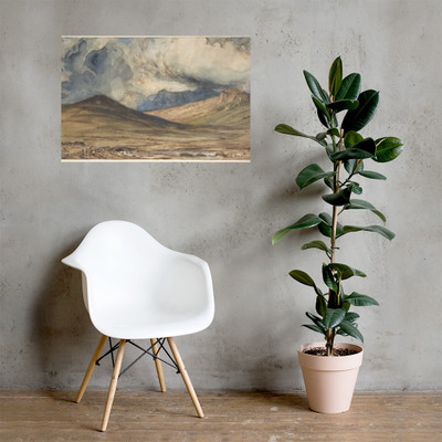 Mountains of Auvergne - Paul Huet - 1831–33 - Paper Poster Museum quality 7798916