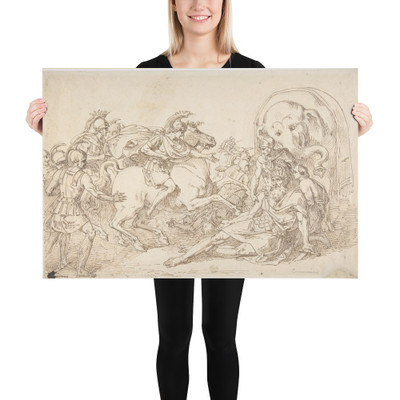 Alexander and Porus - Vincenzo Camuccini - 1771–1844 - Paper Poster Museum quality 7796836