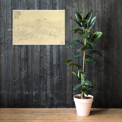 A View of the Ancient City (Parthenon?) - Anonymous, German, 19th century - after 1800 - Photo Paper Poster Museum quality 7799641