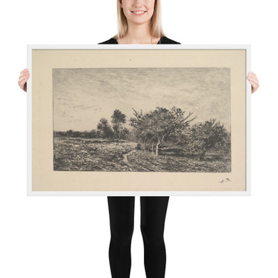Apple Trees at Auvers - Charles-François Daubigny - 1877 - Matte Paper Framed Poster Museum quality 7799400